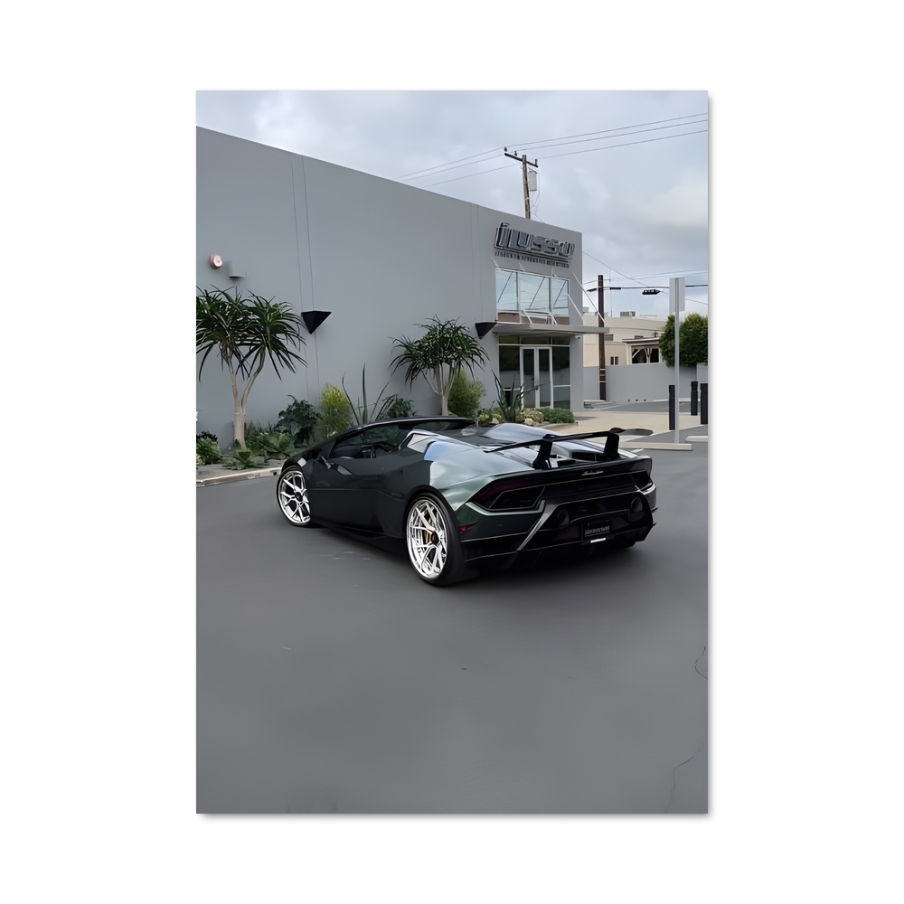 Poster Huracan Noir Performance – affiche Lamborghini